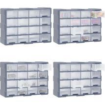 Vidaxl - Organisateur multi-tiroirs avec 16 tiroirs centraux 52x16x37 cm - organisateur multi-tiroirs - organisateurs multi-tiroirs - Home & Living