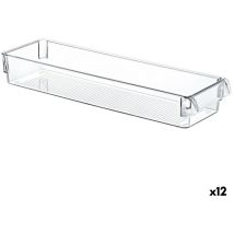 Organisateur polyvalent – 36 x 10,5 x 5 cm – 12 pièces – Transparent – Jardin piscine – Nombre de place(s), Matières, Longueur de la table, Forme, 