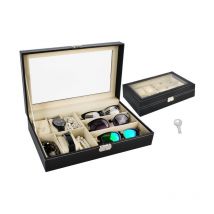 Organisateur pour montres et lunettes, noir