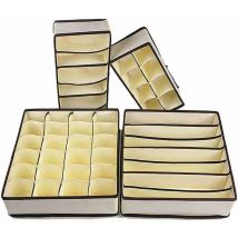 OrganisateuRôtiroir, Boîte de rangement tissu, organisateur de placard vetement, dressing rangement vetement pour chambre à coucher,