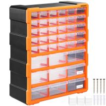 Monzana - Organiseur 39 tiroirs Boîte de rangement extensible avec étiquettes Casier à vis outils petites pièces Maison atelier