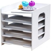 Organiseur de bureau pour documents, classeur, corbeille à courrier et porte-papiers A4