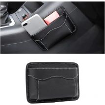 Organiseur Latéral pour Siège de Voiture, Mini Organiseur en Cuir, Pochette Latérale de Rangement pour Auto, pour Organiser Documents, Dossiers,