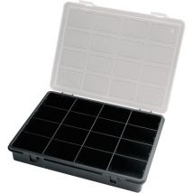 Dema - organizador plastico 16 compartimentos 242x188x37 mm. caja almacenaje, malentin organizador, organizador plastico