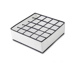 Minkurow - Organizador plegable beige para ropa interior y calcetines - Fácil organización en cajones - 20 compartimentos