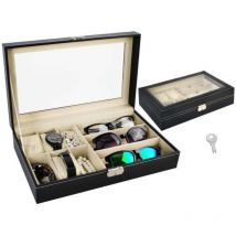 Iso Trade - Organizer fur uhren und brillen schwarz 85407850 85407850 85407850