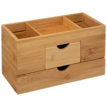 5five Simply Smart - Organizzatore a 2 cassetti e 3 scomparti in bambù - 5five
