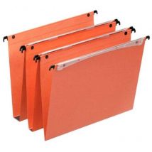 Esselte - Orgarex Dual Vertical A4 Suspension File Card 15mm Orange (Pack 25) 2163