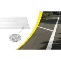Wattelez - Orientierungshilfe für den Außenbereich Waccess 4 Rippen selbstklebend. 1000 x 215 mm - Weiß - 630061BADHEXT