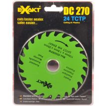 Buri - Original Ersatzsägeblatt Sägeblatt Handkreissäge Exakt DC270 Kreissäge Holz Alu - 24 tctp für Kunststoff