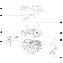 Original i108E Oberteil bluebird Mähroboter Navimow AB12.02.00.0137