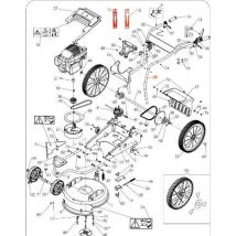 Oleo Mac Lenker für WB 51 S6 Zubehör für Rasenmäher 4002090502