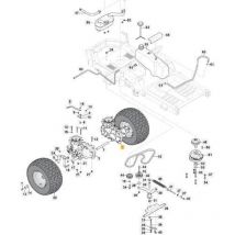 Original Stiga linkes getriebe - 118830250/0