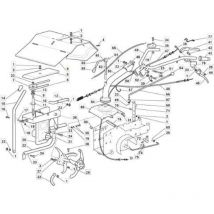 Original Stiga weisse schneidehaube – 118800071/0