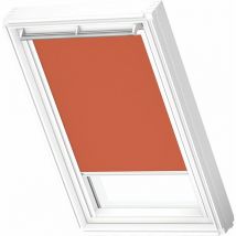 Store occultant (dkl) original, cadre blanc, pour fenêtre de toit CK02 Orange Foncé - Velux