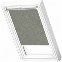Store occultant (dkl) original, cadre blanc, pour fenêtre de toit M06 Vert De Gris Motif Pointillé - Velux
