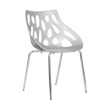 Serena - Orlando lot de 4 chaises visiteur - blanc