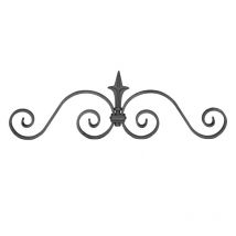 Parte superiore del cancello- Altezza 160mm Larghezza 470mm 12x6mm piatto - Ferro battuto - Saldatura
