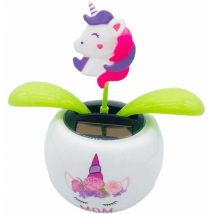 Ornement de Voiture,Danseur Solaire Voiture,Figurine De Décoration De Fleur,Ornement De Voiture, Ornement De Voiture De D'énergie Solaire en