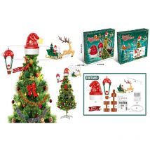 Basics - ornement mobile rotative du père noël pour la pointe de l'arbre.