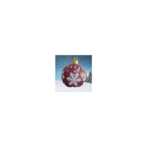 Ornements de Noël Boule de Noël Gonflable Géante Décorée en pvc de Noël Extérieur de 23,6 Pouces Décorations de Boule Gonflable de Noël Boules