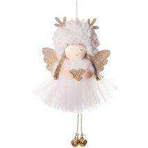 Ornements de pendentif d'arbre de Noël pendentifs d'ange de Noël, pendentif charmes d'arbre de Noël fête de Noël charmes d'arbre de Noël(Ange avec