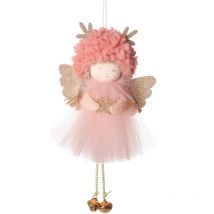 Ornements de pendentif d'arbre de Noël pendentifs d'ange de Noël, pendentif charmes d'arbre de Noël fête de Noël charmes d'arbre de Noël(jupe en gaze