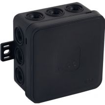 Orno - JB-13803 Caja Estanca Caja de Conexiones IP54 12 Entradas de Cable 85x85x41mm 1 ud. (Negro)