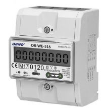 WE-516 Contatore Energia Elettrica Guida din per Sistemi Trifase con Certificato mid e RS845 - Orno