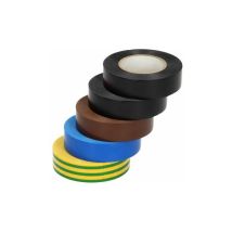 Orno zestaw 10 taśm izolacyjnych 19mm 20m 2x czarna, brązowa, niebieska, żółtozielona