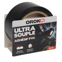 Orok Klebeband Pvc Ultra Flexibel 25m X 48mm Schwarz - Orok