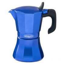 Oroley - Petra 6 Tasse Italienische Kaffeemaschine Blau Aluminium