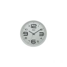 Orologio da parete in plastica 35x4,3 cm bianco - King Home