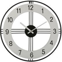 Versa Hazard Orologio da parete Decorativo per cucina, soggiorno, sala da pranzo o camera da letto, Misure (a x l x l) 40 x 4 x 40 cm, Metallo,