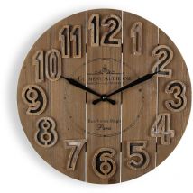 Versa - Tanbar Orologio da parete Decorativo per cucina, soggiorno, sala da pranzo o camera da letto, Misure (a x l x l) 60 x 6 x 60 cm, Legno,