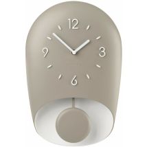 Bell Home Orologio da Parete con Pendolo, Acrilonitrile-butadiene-stirene, Mechanism, Grigio Tortora, 04 - Guzzini