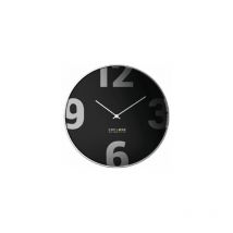 RAC1002 Orologio a Parete 25cm Radiocomandato Design Contemporaneo Chic Metallo-Nero - Explore Scientific