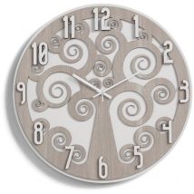Orologio da parete D50 albero della vita 2 in legno laminato brc