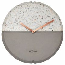 Nextime - 3516 Orologio De Orologio Da Tavolo O Da Parete De Quarzo Circle Grey