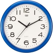 Trevi - Om 3301 - Orologio De Silenzioso Da Parete De 25,5 Cm Diametro Con De Macchina Al Quarzo, Colore Blu