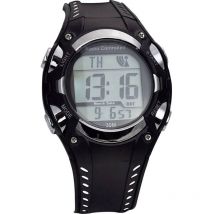 Orologio da polso Eurotime Radiocontrollato 1681987 (ø x a) 40 mm x 16 mm Nero / Argento Materiale cassa=Plastica Mater