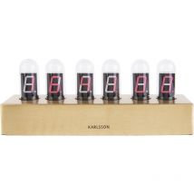 Orologio da tavolo in acciaio inox catodico