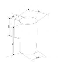 Ciarko - Cooker hood orp White (orp Biały)