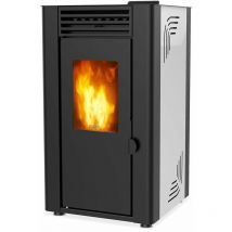 Supra - Estufa de pellets de madera blanca de 8kw. - orphee 8 blanc