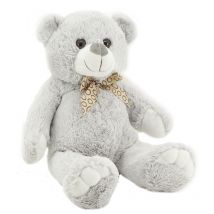 Orso acrilico peluche grigio 30 cm