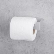 Porte-Rouleau Papier Toilette pour Salle de Bain, Acier Inoxydable, Gris, Gauche, zenda - Daske