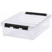Clipbox transparent/schwarz flach 8 l SmartStore "Classic 14"