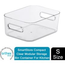 Compact Clear Modular Storage Bin Container For Kitchen, s - Smartstore