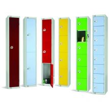 Coba Europe - Signs & Labels 6 Compartment Locker - Green - 1800 x 600 x 600mm