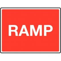 Sitesafe 450 x 600mm Ramp Class 1 Reflective Traffic Sign (Post)